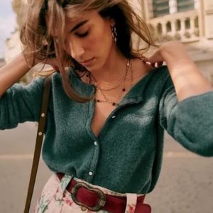 Sezane Gaspard Jumper- Sage